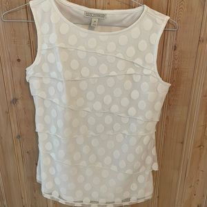 Dana Bachman, Cute and fun white with polka dots too, Small